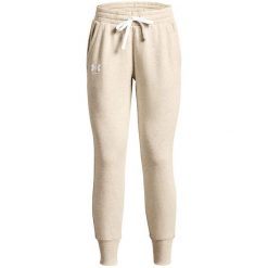 Spodnie dresowe damskie Under Armour Rival Fleece. Brązowe spodnie sportowe damskie Under Armour, xl, z dresówki. Za 159.90 zł.