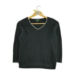 Second life - Kobiety Czarny Sweter - Stan dobry. Czarne swetry klasyczne damskie Ralph Lauren, bez kołnierzyka. Za 84.56 zł.