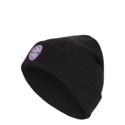 Wełniana czapka FC BAYERN MONACHIUM. Czarne czapki męskie Adidas, na zimę, bez wzorów, z dzianiny, sportowe. Za 119.00 zł.