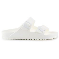 Klapki Birkenstock Arizona Eva 0129441 białe. Białe klapki damskie bez wzorów, z syntetyku, bez obcasa. Za 338.77 zł.