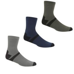 Skarpetki Do Kostek Męskie Lifestyle 3pak. Niebieskie skarpetki męskie Regatta, bez wzorów, z dzianiny. Za 88.99 zł.