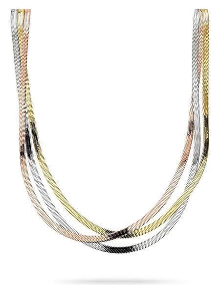 Liebeskind Naszyjnik - dł. 45 cm rozmiar: onesize. Szare naszyjniki damskie Liebeskind, ze stali. Za 184.89 zł.