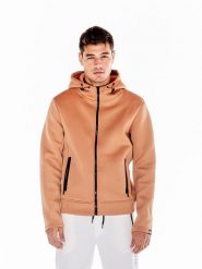Kurtka z kaptur na outdoor na co dzień. Brązowe kurtki outdoor męskie LEONE 1947 APPAREL, xl, bez wzorów, bez kaptura. Za 168.36 zł.