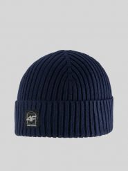 4F Czapka zimowa męska - granatowa Uniwersalny. Niebieskie czapki męskie 4f, na zimę, bez wzorów, z bawełny, klasyczne. Za 69.99 zł.