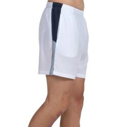 Short Bullpadel Legar. Białe szorty męskie bullpadel, bez wzorów, z materiału. Za 146.65 zł.