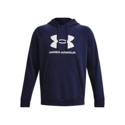 Bluza z kapturem Under Armour Rival Fleece Logo. Białe bluzy z kapturem męskie Under Armour, m, z materiału. Za 307.20 zł.