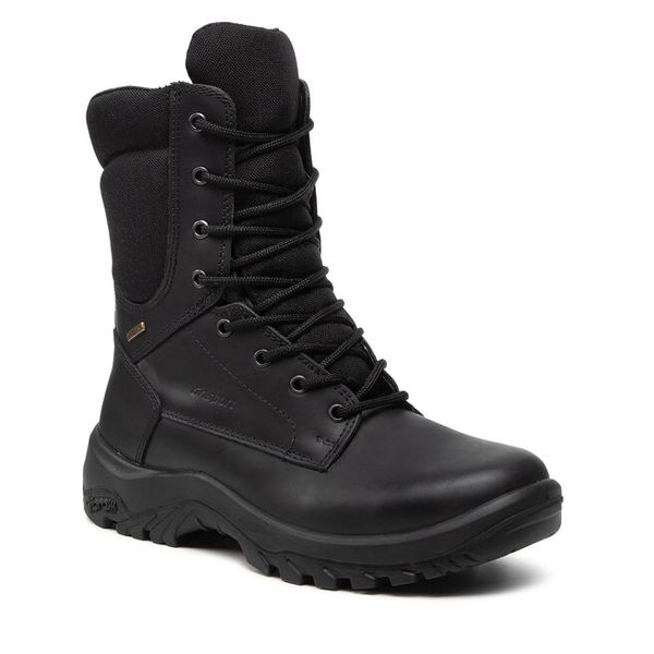 Trapery Grisport. Czarne buty zimowe męskie Grisport, bez zapięcia. Za 579.99 zł.