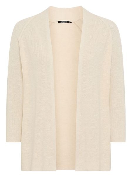 Olsen Kardigan w kolorze beżowym rozmiar: 40. Brązowe kardigany damskie Olsen, bez wzorów. Za 129.95 zł.