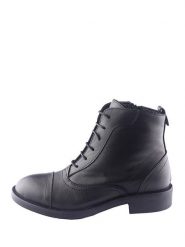 D.Moro Skórzane trzewiki w kolorze czarnym rozmiar: 36. Czarne botki damskie D.Moro, z materiału, bez obcasa, bez zapięcia. Za 284.95 zł.