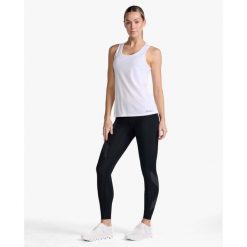 Damski aerodynamiczny tank top 2XU Aero. Białe topy damskie 2XU, bez wzorów, bez kołnierzyka. Za 232.00 zł.