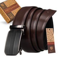 Pasek automatyczny Peterson 35 mm PTN AB35-03-PUL BRO brązowy. Brązowe paski męskie Peterson, bez wzorów, ze skóry, eleganckie. Za 72.00 zł.