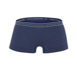Bokserki damskie termoaktywne Brubeck Active Wool. Niebieskie bokserki i panty damskie Brubeck, bez wzorów, z elastanu. Za 59.99 zł.