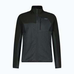 Bluza rozpinana CMP Glimra. Czarne bluzy bez kaptura damskie CMP, l, z elastanu. Za 279.99 zł.