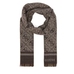 Szalik Guess. Brązowe szaliki i kominy damskie Guess, z aplikacjami. Za 234.99 zł.