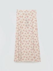 Spódnica damska midi w kwiatowy wzór perłowa Shimenita 103. Białe spódniczki damskie Big Star, na lato, l, bez wzorów, z tkaniny, retro, midi, dopasowane. Za 179.99 zł.