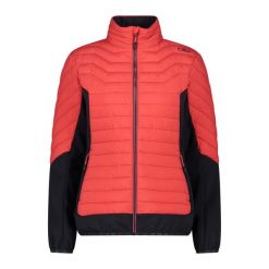 Damska kurtka hybrydowa CMP. Czerwone kurtki damskie CMP, xs, bez wzorów, z softshellu, bez kaptura. Za 591.00 zł.