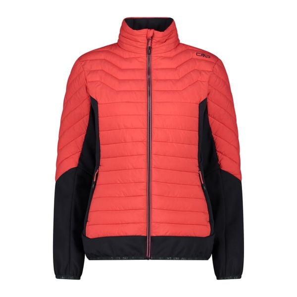 Damska kurtka hybrydowa CMP. Czerwone kurtki damskie CMP, xs, bez wzorów, z softshellu, bez kaptura. Za 591.00 zł.