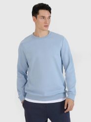 4F Bluza w kolorze błękitnym rozmiar: M. Niebieskie bluzy bez kaptura męskie 4f, m. Za 70.45 zł.