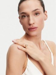 Guess Pierścionek JUBR05 251JW Złoty. Żółte pierścionki damskie Guess, metalowe. Za 119.99 zł.