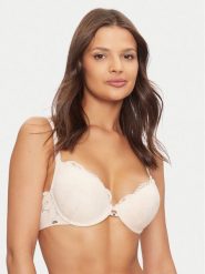 Selmark Biustonosz push-up Federica 61113 Beżowy. Brązowe biustonosze SELMARK, bez wzorów, z syntetyku. Za 169.99 zł.