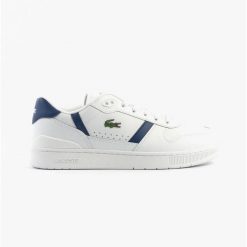 Tenisówki Lacoste Model T-clip Set Kolor Biały. Białe trampki i tenisówki męskie Lacoste, bez wzorów, z materiału, bez zapięcia. Za 489.15 zł.