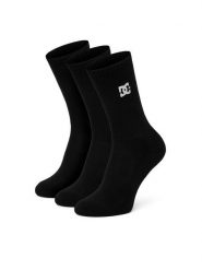 DC Shoes Skarpety długie AS_DC_01W_SS25 (3-PACK) Czarny. Czarne skarpetki damskie DC Shoes, bez wzorów, z bawełny. Za 49.99 zł.