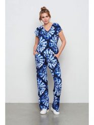 &Co Woman Spodnie "Loa" w kolorze granatowym rozmiar: L. Niebieskie spodnie materiałowe damskie &Co Woman, bez wzorów, z materiału. Za 163.95 zł.