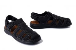 JOSEF SEIBEL 10992 TE21 100 Max 92 schwarz, sandały męskie. Czarne sandały męskie Josef Seibel, ze skóry, bez zapięcia. Za 209.93 zł.