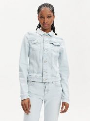 Tommy Jeans Kurtka jeansowa Vivianne DW0DW17659 Błękitny Slim Fit. Niebieskie kurtki damskie Tommy Jeans, l, bez wzorów, z bawełny, bez kaptura. Za 649.99 zł.