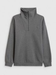 4F Bluza dresowa regular bez kaptura męska - szara S. Szare bluzy bez kaptura męskie 4f, m, z dresówki. Za 199.99 zł.