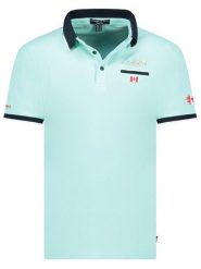 Canadian Peak Koszulka polo "Kareak" w kolorze miętowym rozmiar: M. Zielone koszulki polo męskie Canadian Peak, m, bez wzorów, z bawełny, bez ramiączek. Za 86.99 zł.
