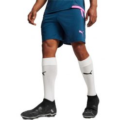 Spodenki Puma Teamliga Training Shorts 2 Open Pockets, Mężczyźni. Niebieskie szorty męskie Puma, z poliesteru, bez kołnierzyka. Za 290.00 zł.