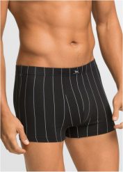 Bokserki (3 pary). Czarne bokserki męskie bonprix, bez wzorów. Za 64.99 zł.