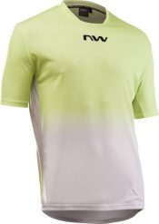 Koszulka rowerowa NORTHWAVE Edge 2 Jersey S/s żółto szara. Żółte t-shirty sportowe męskie Northwave, m, z jersey, bez ramiączek, na fitness i siłownię. Za 294.50 zł.