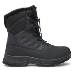 Śniegowce Icepeak. Czarne buty zimowe męskie ICEPEAK, bez zapięcia. Za 599.99 zł.