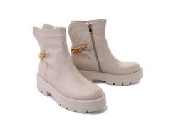 BIOECO BY ARKA 7663 2301 beż, botki damskie. Brązowe botki damskie Bioeco by Arka, na zimę, ze skóry, bez obcasa, na obcasie, bez zapięcia. Za 479.90 zł.