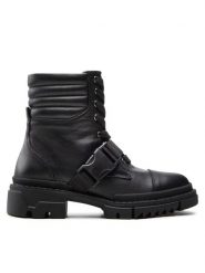 Rage Age Trapery RA-62-06-000393 Czarny. Czarne trapery damskie Rage Age, ze skóry, bez obcasa. Za 599.00 zł.