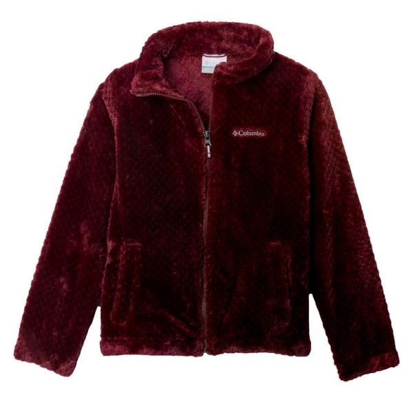 Kurtka COLUMBIA FIRE SIDE SHERPA FULL ZIP Bordeaux. Czerwone kurtki damskie Columbia, bez wzorów, z tkaniny, bez kaptura. Za 215.78 zł.