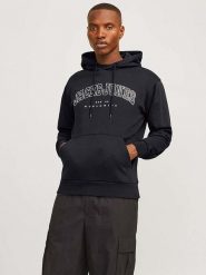 Jack & Jones Bluza "Caleb" w kolorze czarnym rozmiar: M. Czarne bluzy z kapturem męskie Jack & Jones, m, z bawełny. Za 79.21 zł.