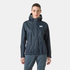 Damska kurtka turystyczna Helly Hansen Loke. Niebieskie kurtki damskie Helly Hansen, na lato, s, bez wzorów, z materiału, bez kaptura. Za 547.50 zł.