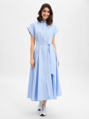 Polo Ralph Lauren Sukienka damska z bluzką Kobiety Bawełna (100%) niebieski w paski, 40. Niebieskie sukienki damskie Polo Ralph Lauren, bez wzorów, z bawełny, bez kołnierzyka, bez ramiączek, w kształcie a. Za 1,599.95 zł.