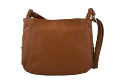 Listonoszka skórzana BARBERINI'S j. brązowa 946-12. Brązowe shopper bag damskie Barberinis, bez wzorów, z lakierowanej skóry, małe, lakierowane, bez dodatków. Za 289.99 zł.