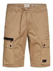 Camel Active Bojówki - Regular fit - w kolorze jasnobrązowym rozmiar: W42. Brązowe szorty męskie Camel Active, bez wzorów, z bawełny. Za 164.95 zł.