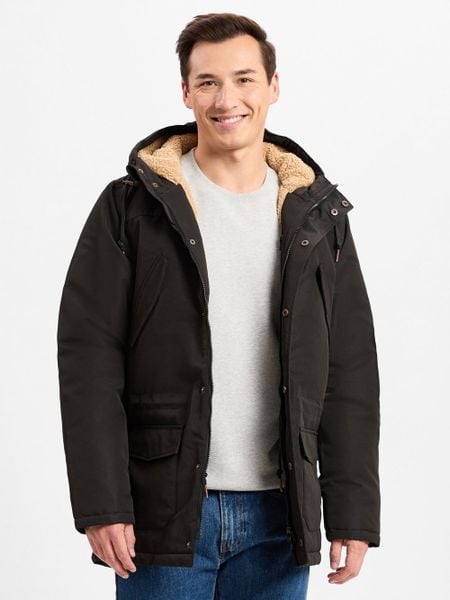 Derbe Parka - Festholm Mężczyźni czarny, XL. Czarne parki męskie Derbe, m, bez wzorów. Za 1,299.95 zł.