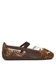 Puma Baleriny Speedcat Ballet Wild 406689 01 Brązowy. Brązowe baleriny damskie Puma, bez wzorów, ze skóry, bez obcasa. Za 269.99 zł.