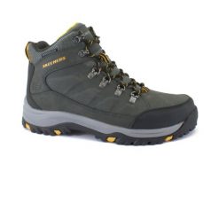 Buty trekkingowe męskie Skechers Relment Daggett. Szare buty trekkingowe męskie Skechers, z gumy, za kostkę, bez zapięcia. Za 389.99 zł.