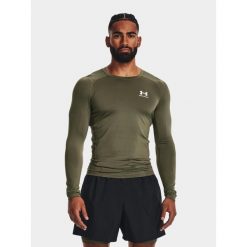 Koszulka termoaktywna męska UNDER ARMOUR 1361524 z długim rękawem. Zielone bielizna termoaktywna męska Under Armour, m, bez wzorów. Za 118.54 zł.