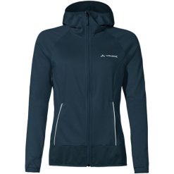 Bluza polarowa damska Vaude Tekoa Fleece Jacket II. Niebieskie bluzy z kapturem damskie Vaude, l, z elastanu. Za 429.00 zł.
