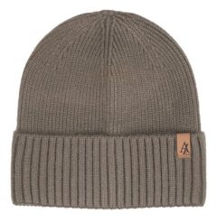 Czapka Jesienno-Zimowa (beanie) – Alties - Kawowa (z Mlekiem). Żółte czapki męskie Alties, na zimę, bez wzorów, z dzianiny, sportowe. Za 59.00 zł.