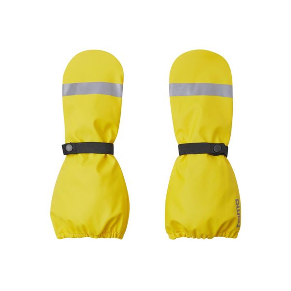 Rękawiczki dziecięce Reima Kura. Żółte rękawiczki dziecięce Reima, bez ramiączek. Za 54.99 zł.